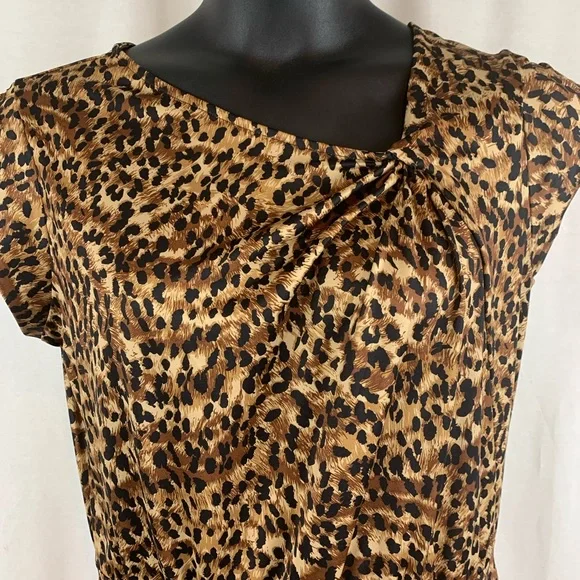 Stretchy Animal Print Dress , Size L - Picture 2 of 4
